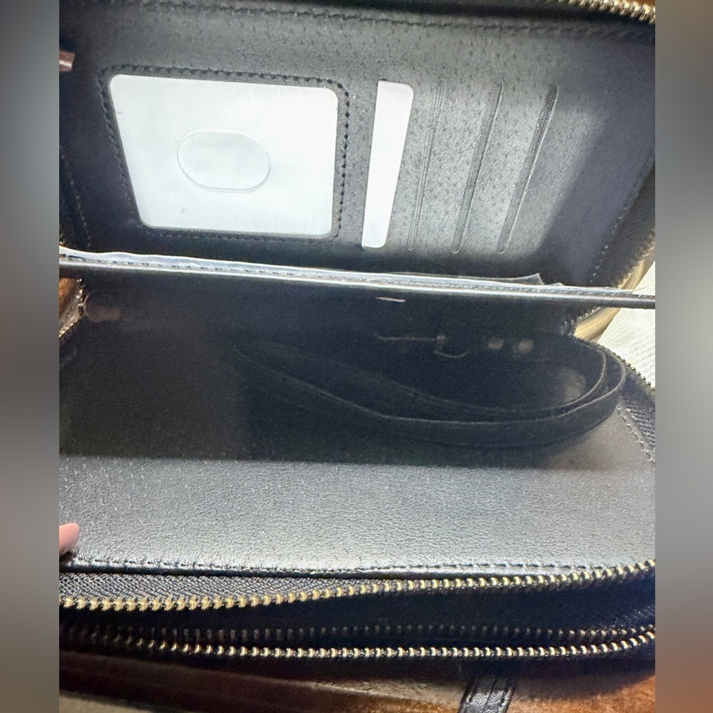 Harryshell Purse with Card Slots Holder Mirror Crossbody - Picture 5 of 12